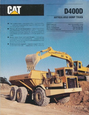 Dumperes articulados Caterpillar D400D