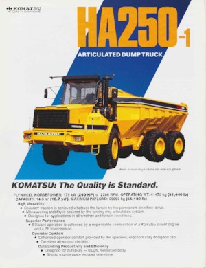 Dumperes articulados Komatsu HA250-1