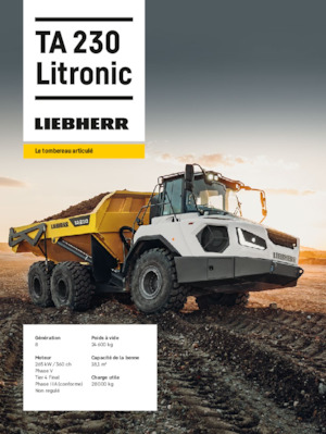 Dumperes articulados Liebherr TA 230 Litronic