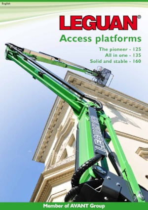 Plataformas articuladas de ruedas Leguan 135