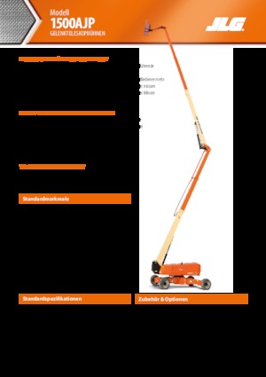 Plataformas articuladas de ruedas JLG 1500AJP