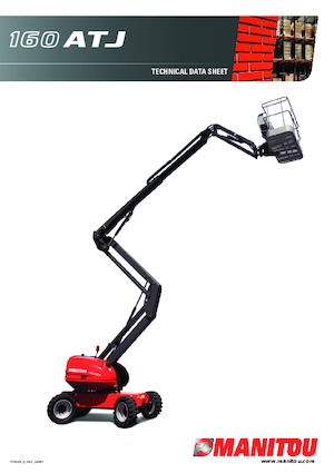 Plataformas articuladas de ruedas Manitou 160 ATJ +