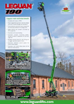 Plataformas articuladas de ruedas Leguan 190 