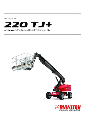 Plataformas articuladas de ruedas Manitou 220 TJ+