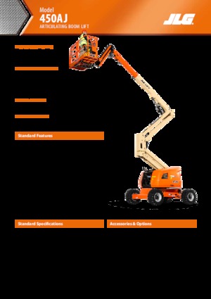 Plataformas articuladas de ruedas JLG 450AJ