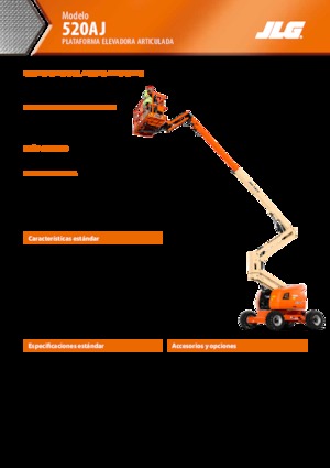 Plataformas articuladas de ruedas JLG 520AJ