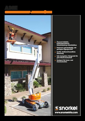 Plataformas articuladas de ruedas Snorkel A38E
