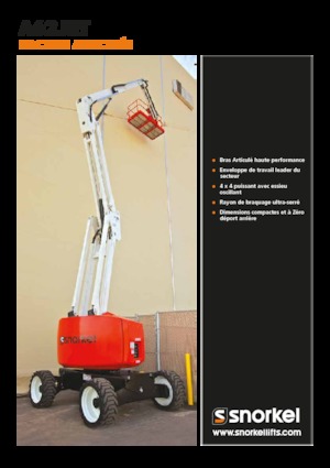 Plataformas articuladas de ruedas Snorkel A62JRT