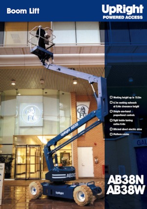 Plataformas articuladas de ruedas UpRight AB 38 N