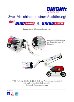 Plataformas articuladas de ruedas Dino Lift Dino 220XSE