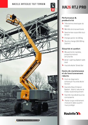 Plataformas articuladas de ruedas Haulotte HA26 RTJ PRO