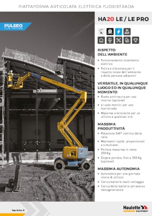 Plataformas articuladas de ruedas Haulotte HA20 LE PRO