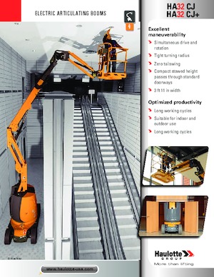 Plataformas articuladas de ruedas Haulotte HA32 CJ+