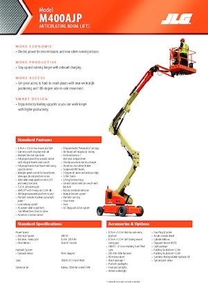 Plataformas articuladas de ruedas JLG M400AJP