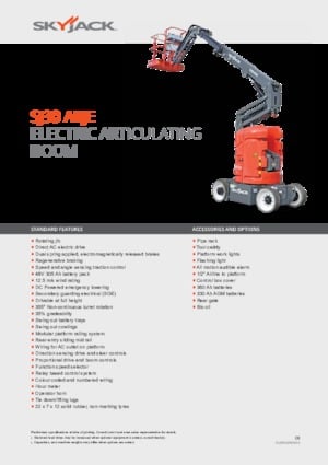 Plataformas articuladas de ruedas Skyjack SJ 30 ARJE