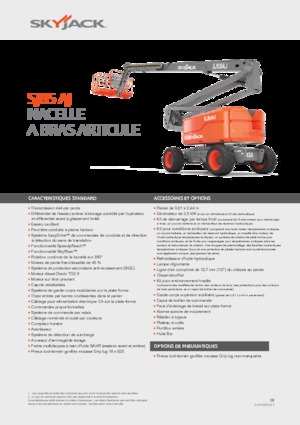 Plataformas articuladas de ruedas Skyjack SJ 85 AJ