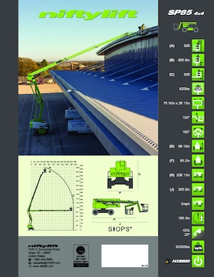 Plataformas articuladas de ruedas Niftylift SP85 4x4