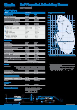 Plataformas articuladas de ruedas Genie ZX-135/70