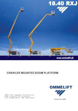 Plataformas articuladas de orugas OMMELIFT 18.40 RXJ