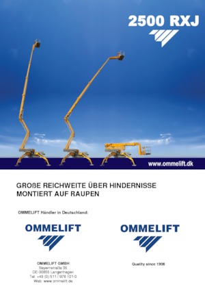 Plataformas articuladas de orugas OMMELIFT 2500 RXJ