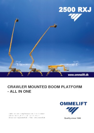 Plataformas articuladas de orugas OMMELIFT 2500 RXJ