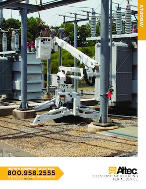 Plataformas elevadoras articuladas remolcables Altec AT40GW