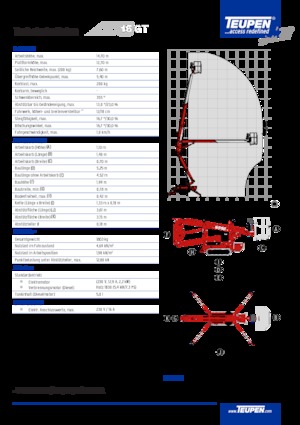 Plataformas articuladas de orugas TEUPEN LEO15GT