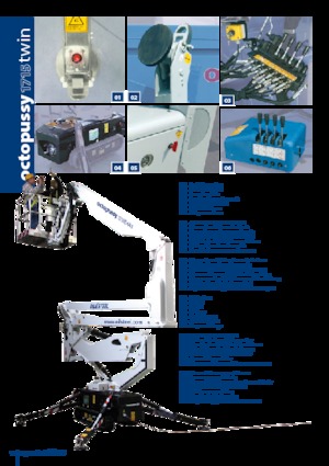 Plataformas articuladas de orugas Oil & Steel Octopussy 1715 Twin