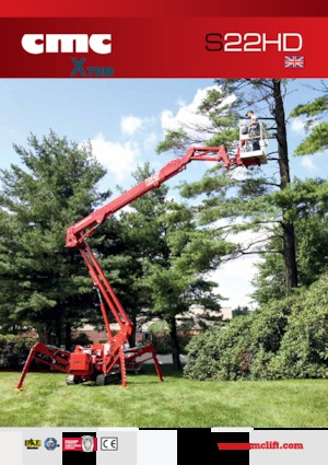 Plataformas articuladas de orugas CMC S22HD