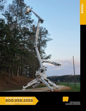 Plataformas articuladas de orugas Altec TDA58 