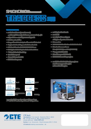Plataformas articuladas de orugas CTE Traccess 200