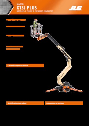 Plataformas articuladas de orugas JLG X13J Plus