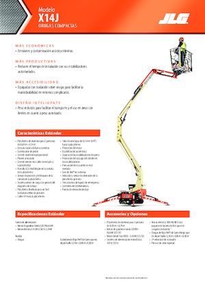 Plataformas articuladas de orugas JLG X14J