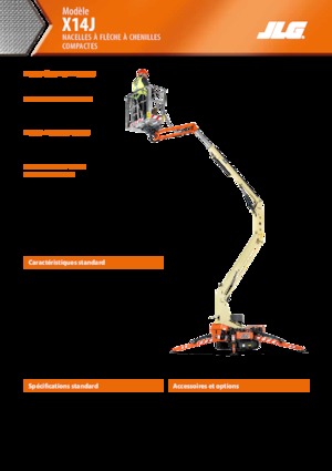 Plataformas articuladas de orugas JLG X14J