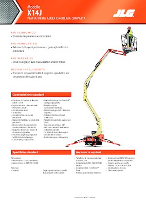 Plataformas articuladas de orugas JLG X14J
