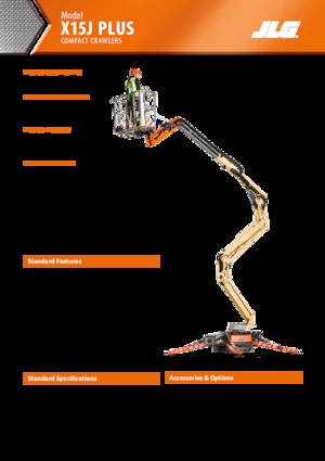 Plataformas articuladas de orugas JLG X15J Plus