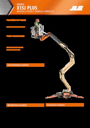 Plataformas articuladas de orugas JLG X15J Plus