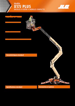 Plataformas articuladas de orugas JLG X17J Plus