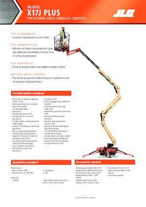 Plataformas articuladas de orugas JLG X17J Plus