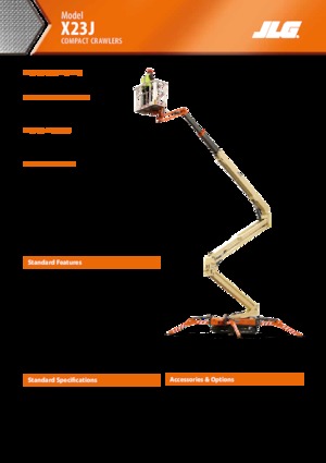 Plataformas articuladas de orugas JLG X23J