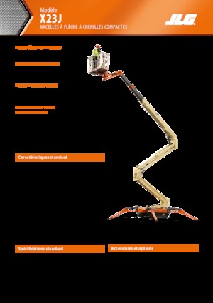 Plataformas articuladas de orugas JLG X23J