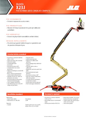 Plataformas articuladas de orugas JLG X23J
