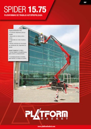 Plataformas articuladas de orugas Platform Basket SPIDER 15.75 PRO