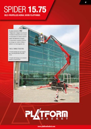 Plataformas articuladas de orugas Platform Basket SPIDER 15.75 PRO