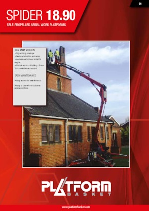 Plataformas articuladas de orugas Platform Basket SPIDER 18.90 PRO