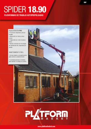 Plataformas articuladas de orugas Platform Basket SPIDER 18.90 PRO