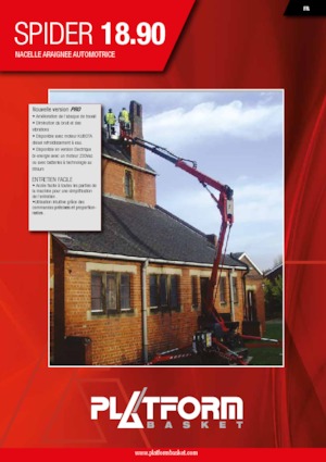 Plataformas articuladas de orugas Platform Basket SPIDER 18.90 PRO