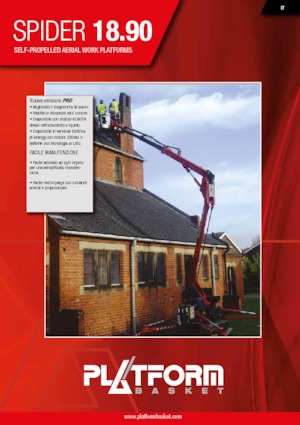 Plataformas articuladas de orugas Platform Basket SPIDER 18.90 PRO