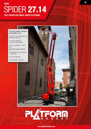 Plataformas articuladas de orugas Platform Basket SPIDER 27.14
