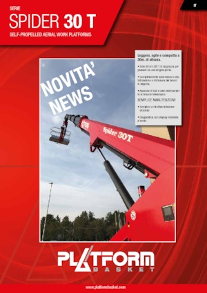 Plataformas telescópicas de orugas Platform Basket SPIDER 30 T